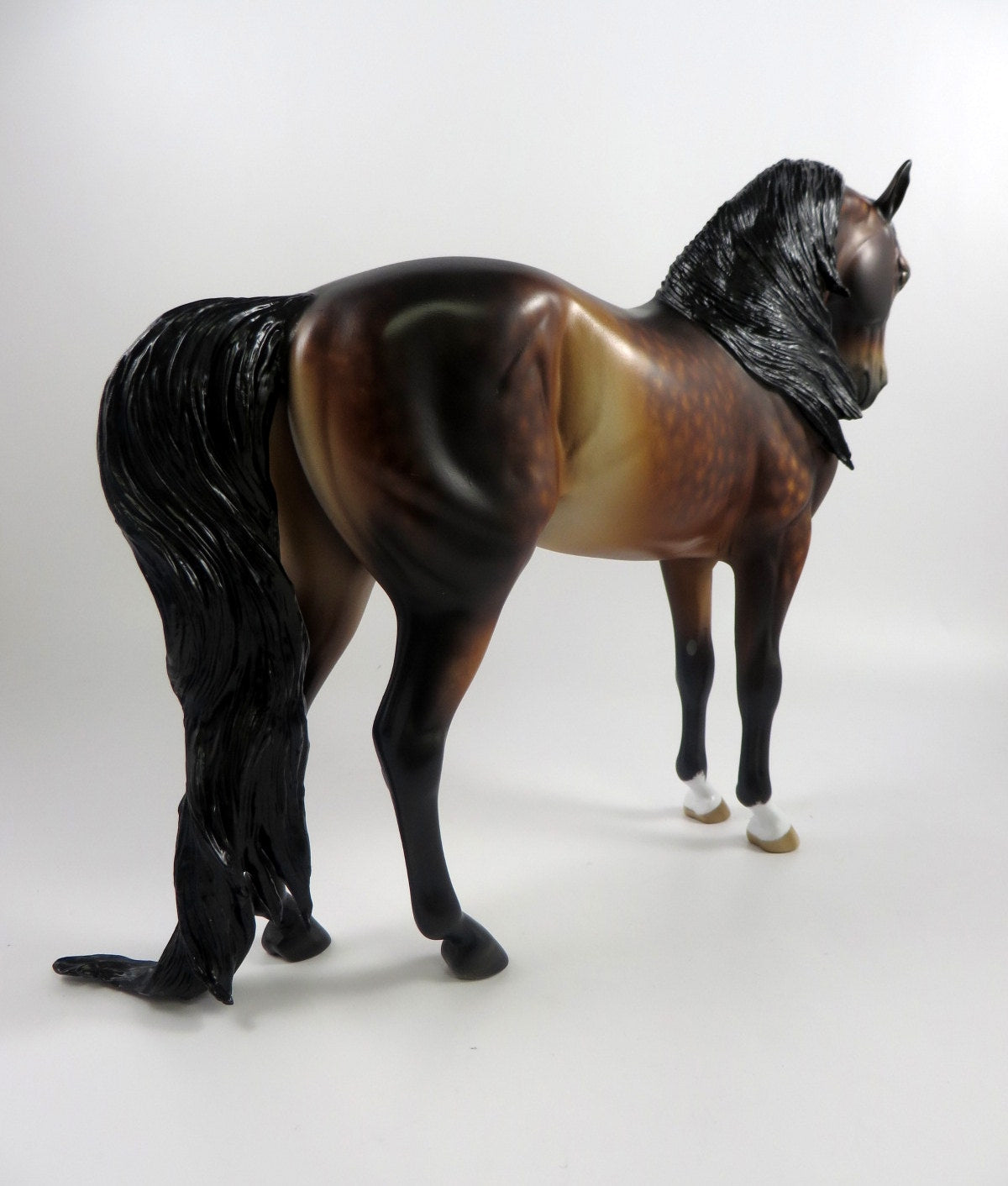RUDDY-OOAK DAPPLE BAY ANDALUSIAN BY SHERYL LEISURE MM 19