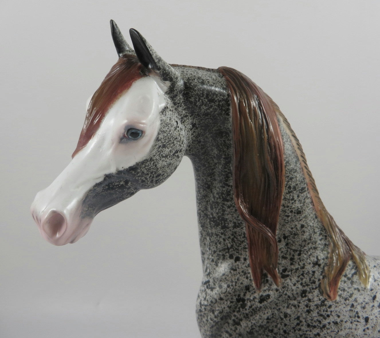 VENGENCE-OOAK ARABIAN RABINACAO GREY WITH BROWN MANE AND TAIL DECORATOR MADE BY AL KATT MM19