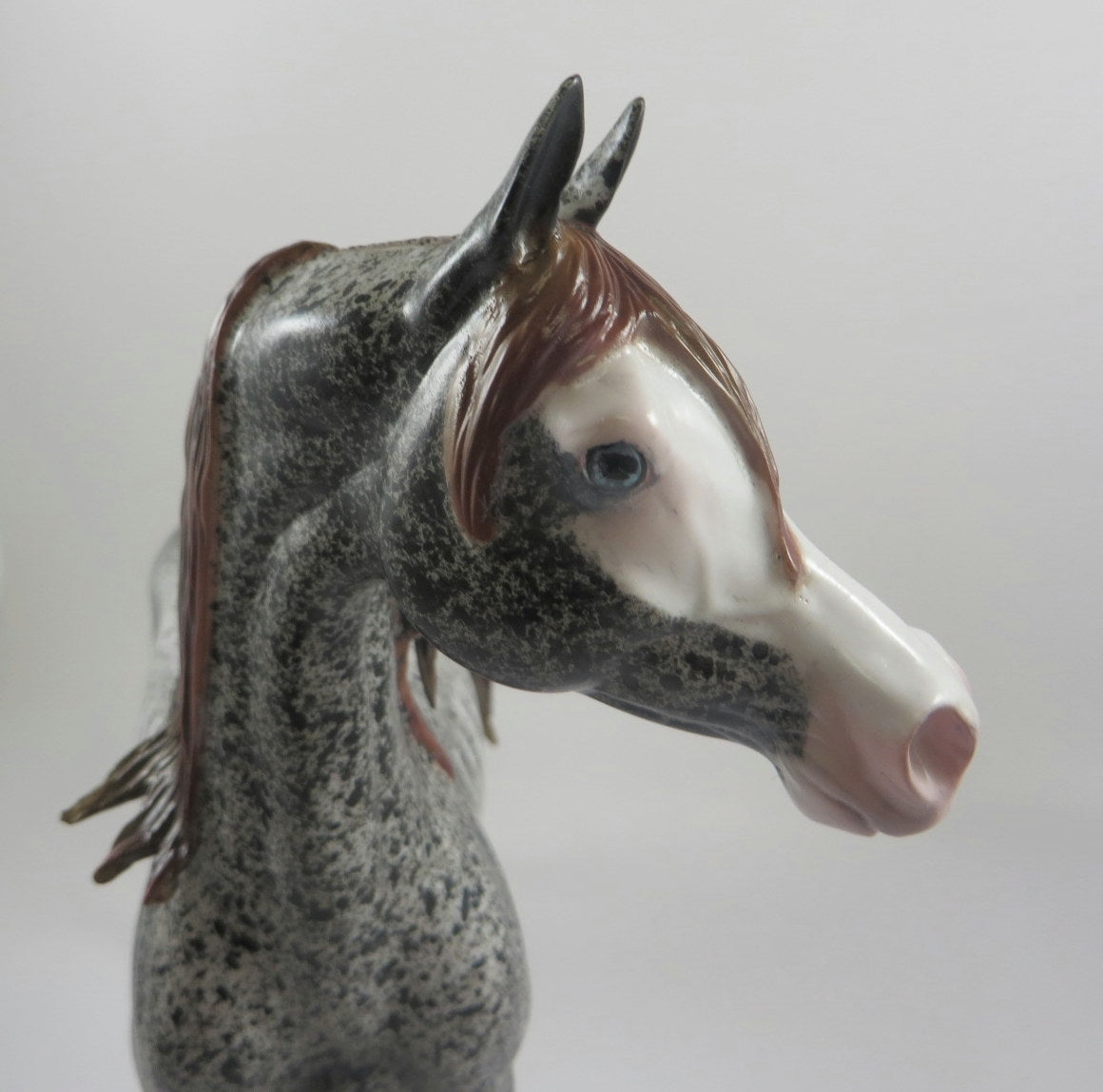 VENGENCE-OOAK ARABIAN RABINACAO GREY WITH BROWN MANE AND TAIL DECORATOR MADE BY AL KATT MM19