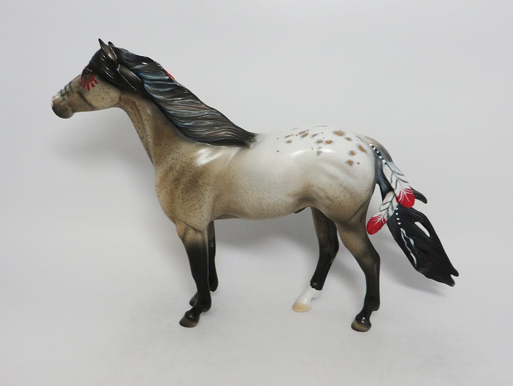 STONECOAT- OOAK DECORATOR SPANISH MUSTANG MODEL HORSE LHS 2018
