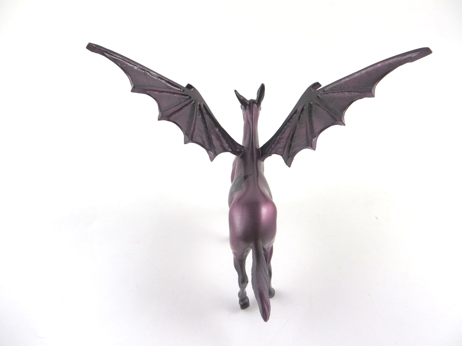 GODRIC-OOAK DARK PURPLE MULE BAT CHIP DECORATOR BY KAYLA WESSE MM19