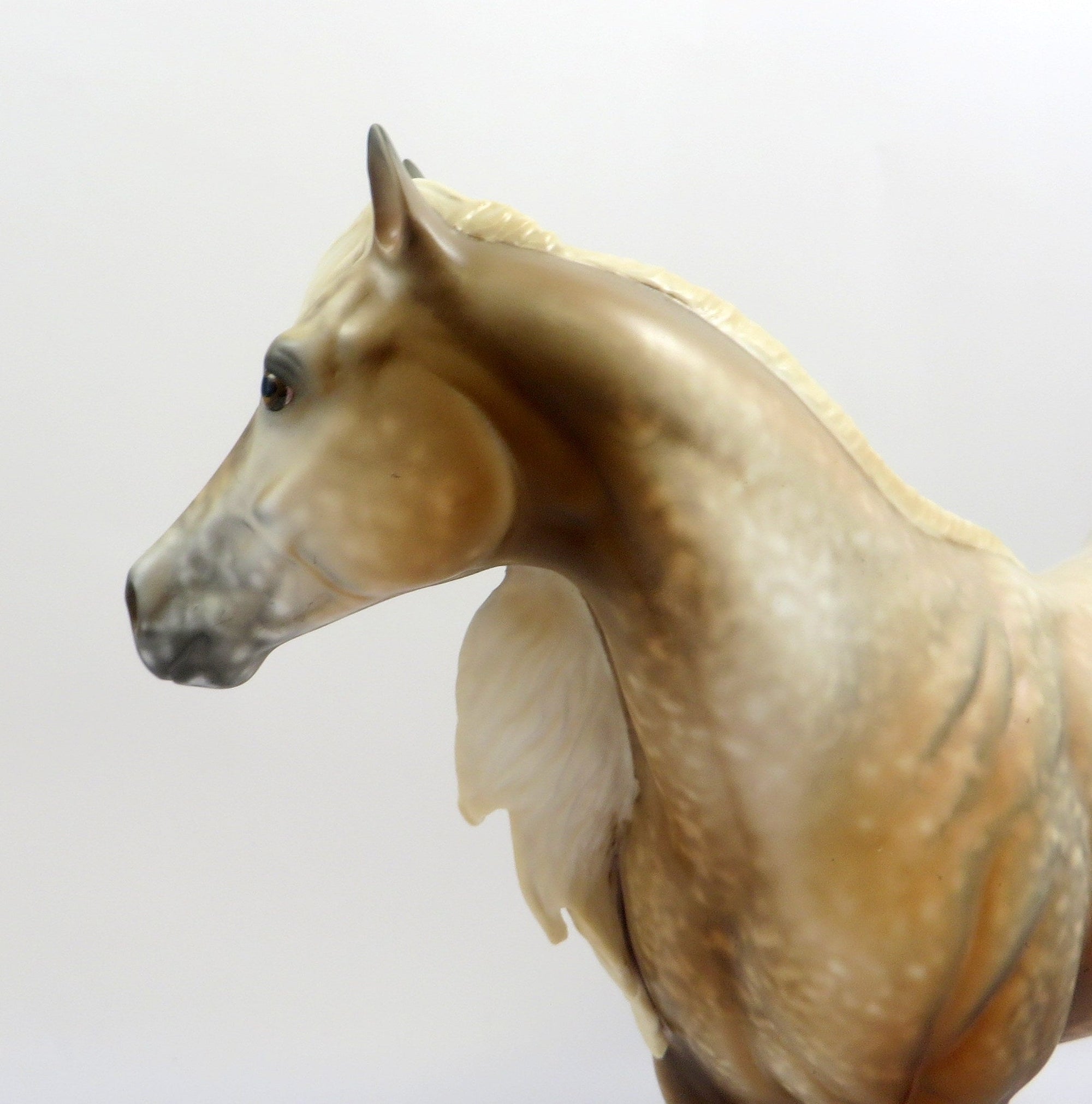 WARRIOR'S SONG-OOAK CHESTNUT ROAN ISH MODEL HORSE BY AL 6/13/19