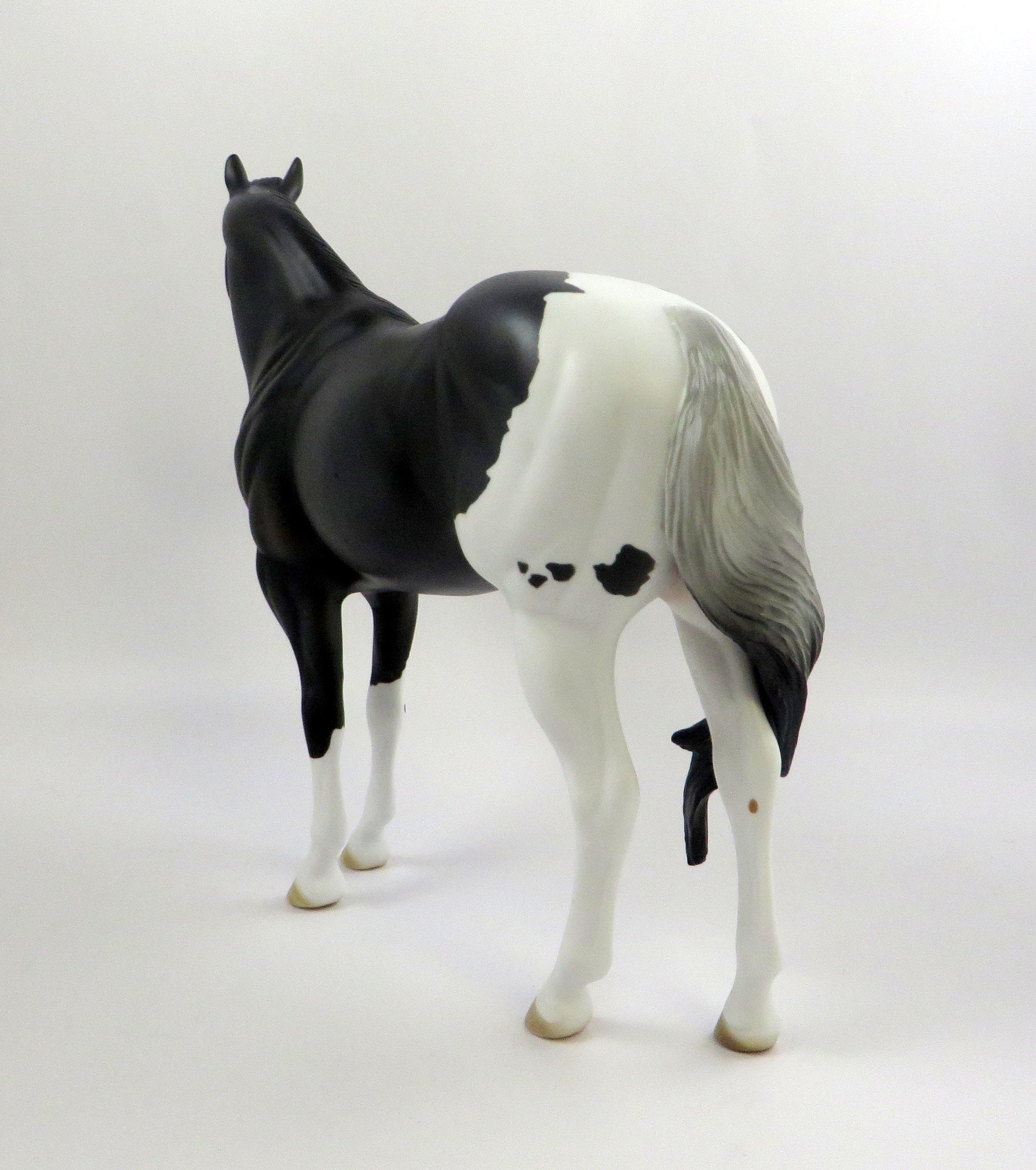 MOVING VIOLATION-OOAK BLACK PAINT ISH MODEL HORSE 6/14/19