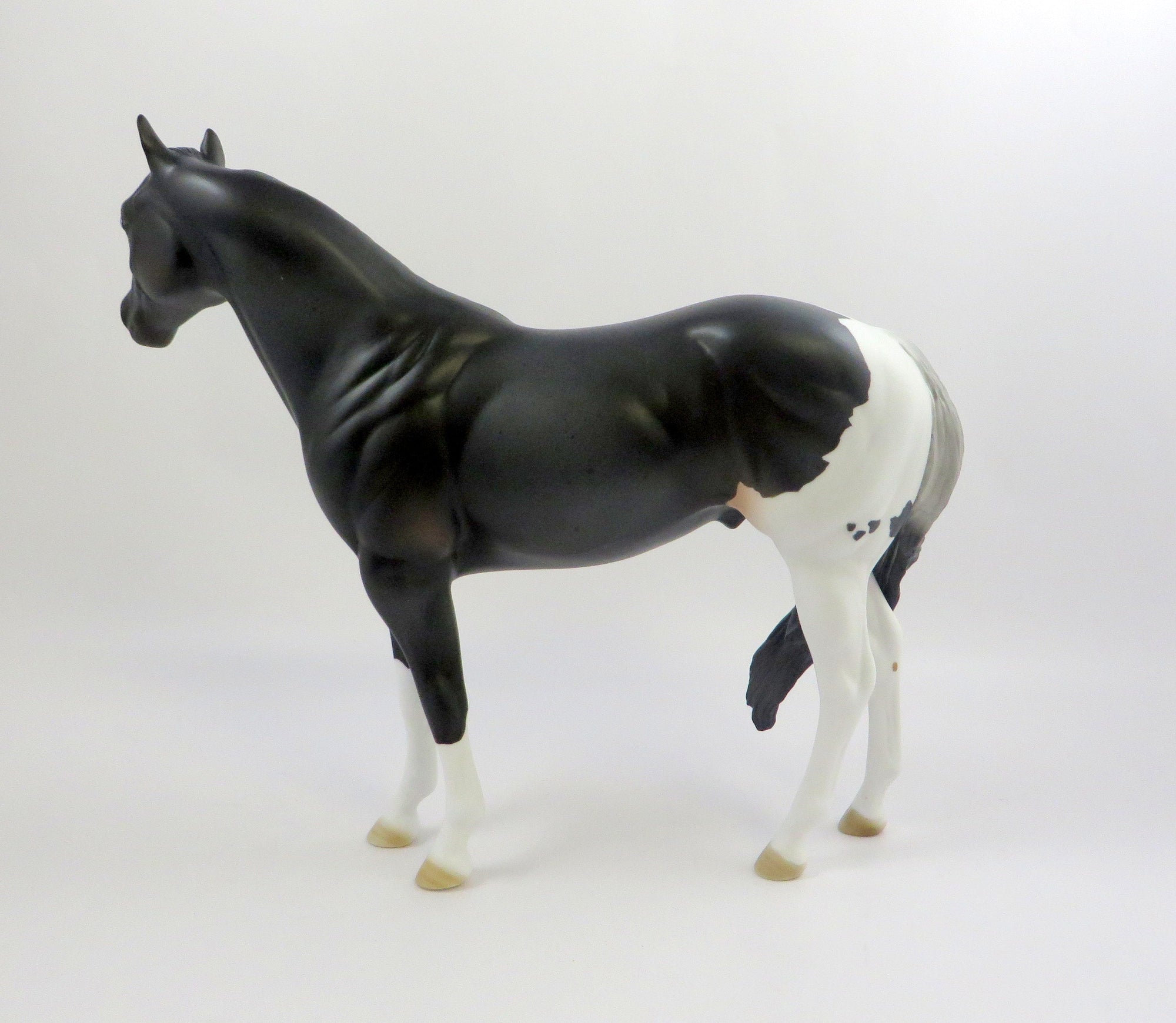 MOVING VIOLATION-OOAK BLACK PAINT ISH MODEL HORSE 6/14/19