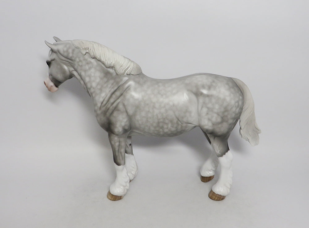 CORAL-OOAK DAPPLE GREY HEAVY DRAFT MARE BY SHERYL LEISURE 9/21/18