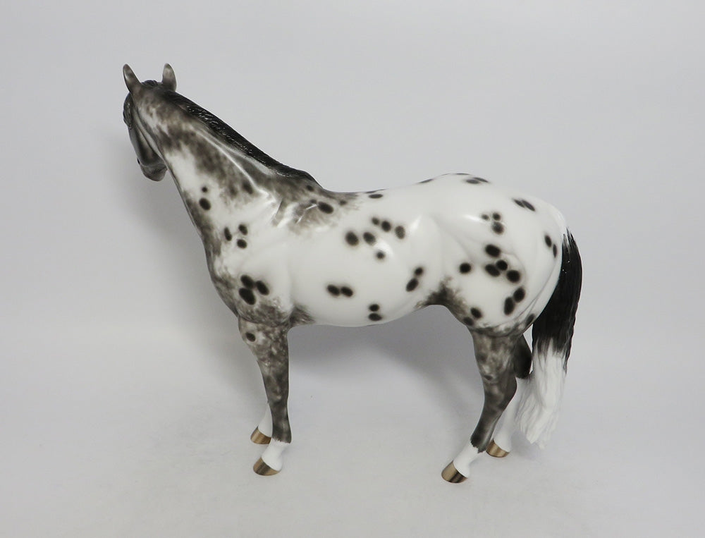WOBBERGONG-OOAK BLACK APPALOOSA ISH BY SHERYL LEISURE 9/21/18