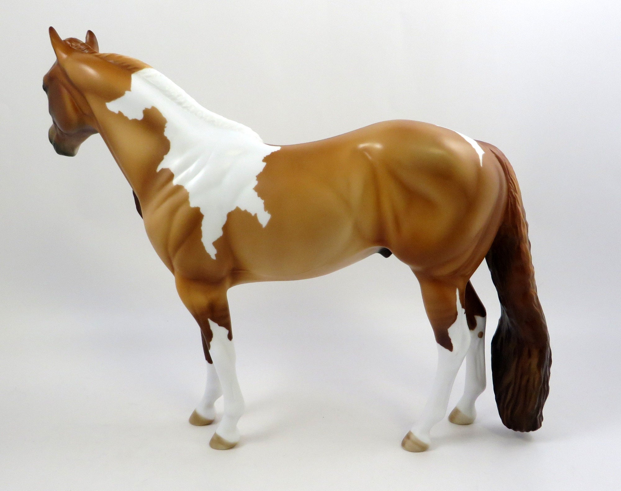 MONEY TALKS-OOAK RED DUN PINTO ISH MODEL HORSE 6/17/19
