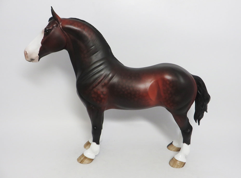 BULL-OOAK MOHOGANY BAY DAPPLE STANDING DRAFT BY SHERYL LESUIRE 9/21/2018