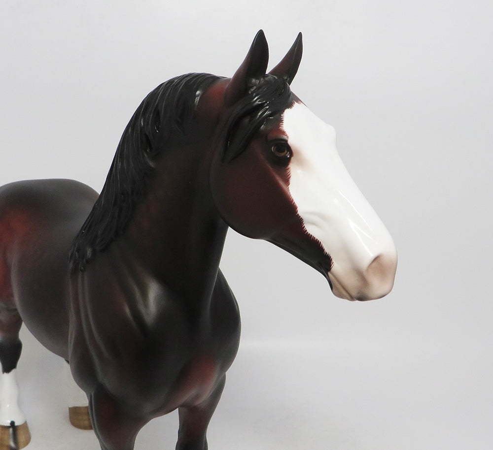 BULL-OOAK MOHOGANY BAY DAPPLE STANDING DRAFT BY SHERYL LESUIRE 9/21/2018