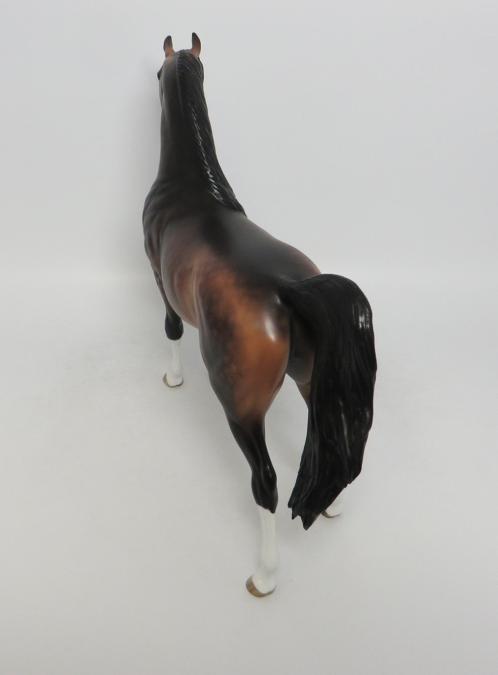 MAKO-OOAK STAR DAPPLE BAY ARABIAN MODEL HORSE BY SHERYL LEISURE 9/21/18