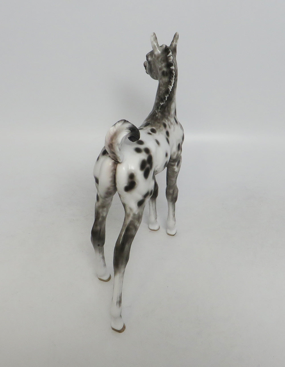 LITTLE SLEEPER-OOAK BLACK APPALOOSA FOAL BY SHERYL LEISURE 9/21/18