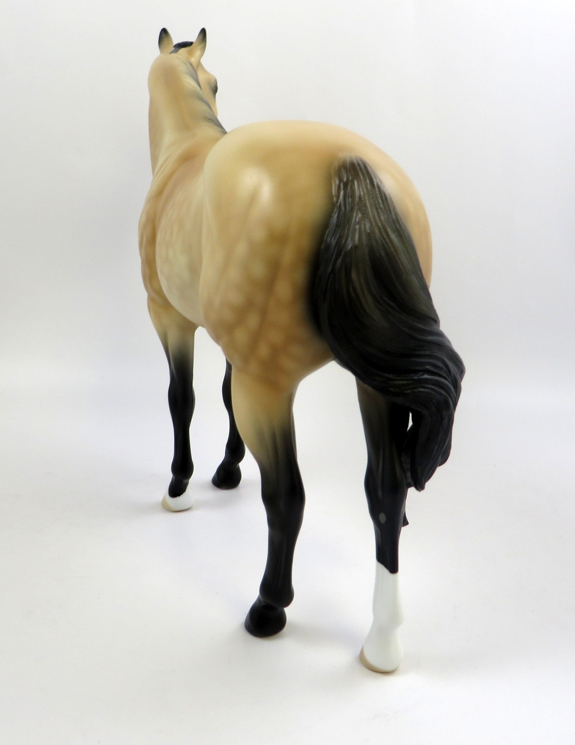 CASH ME OUTSIDE-OOAK DAPPLE BUCKSKIN ISH MODEL HORSE 6/14/19