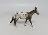 LOLLIPOP-OOAK BROWN APPALOOSA MULE CHIP LHS 2018