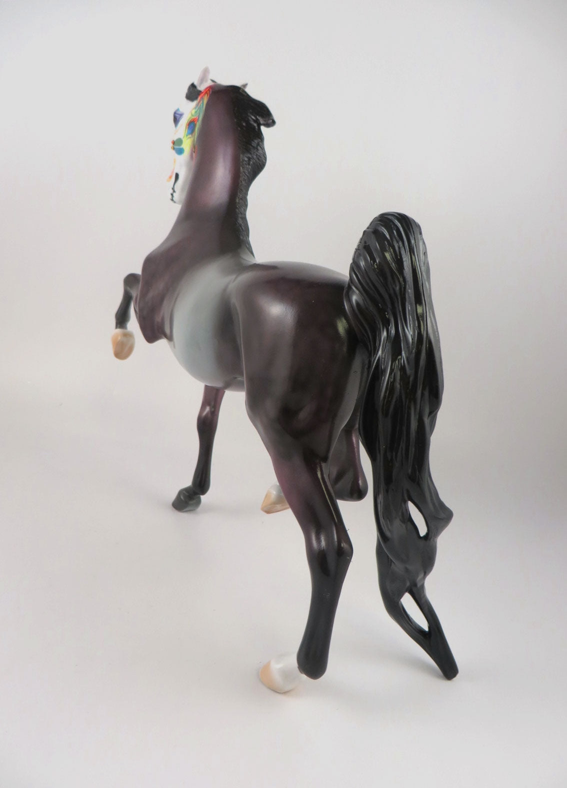 THE MARE STARE -OOAK DAPPLE ROSE GREY SADDLEBRED BY DAWN QUICK MM19