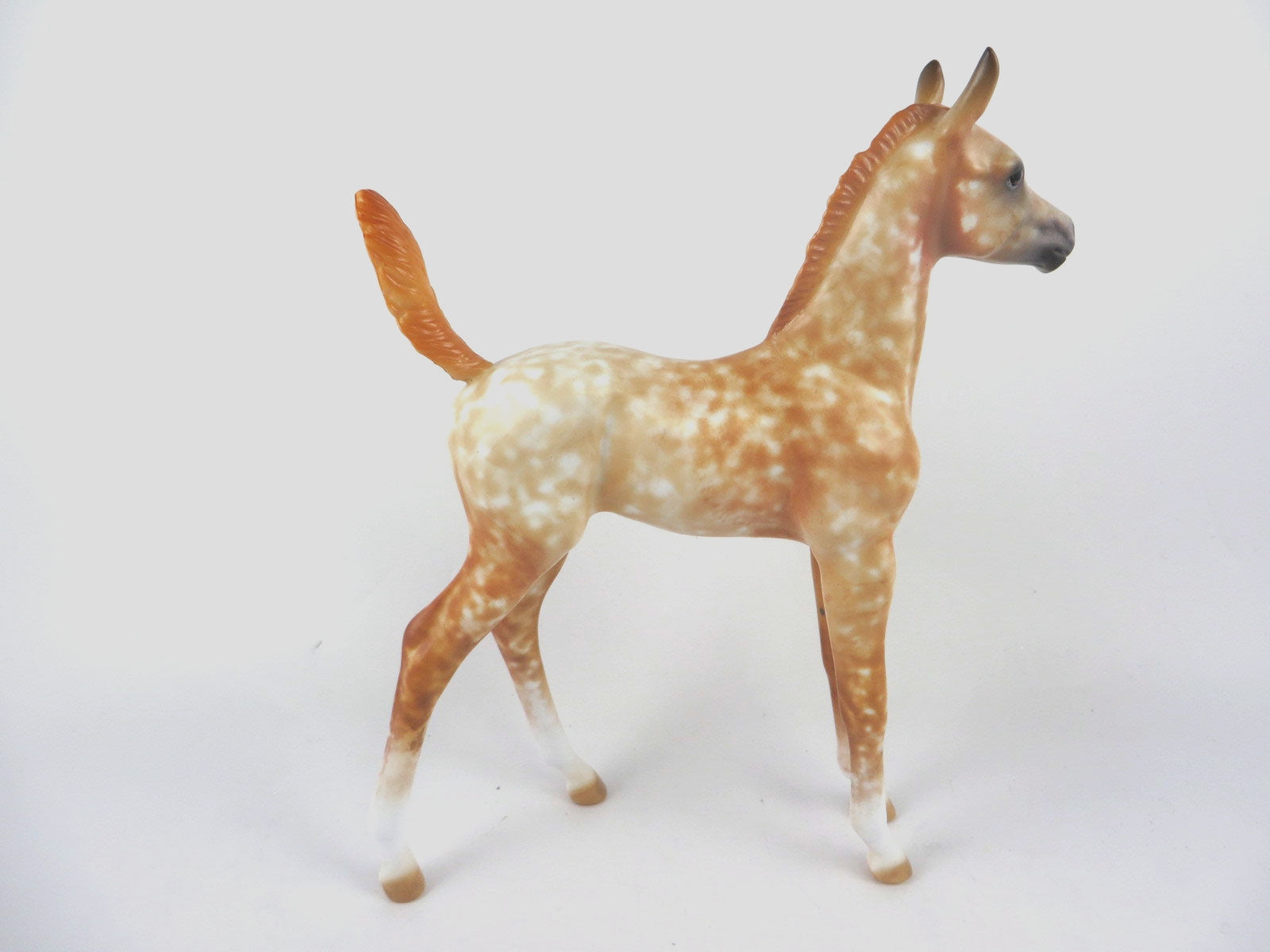 SENORITA-OOAK RED ROAN FOAL MODEL HORSE MM19