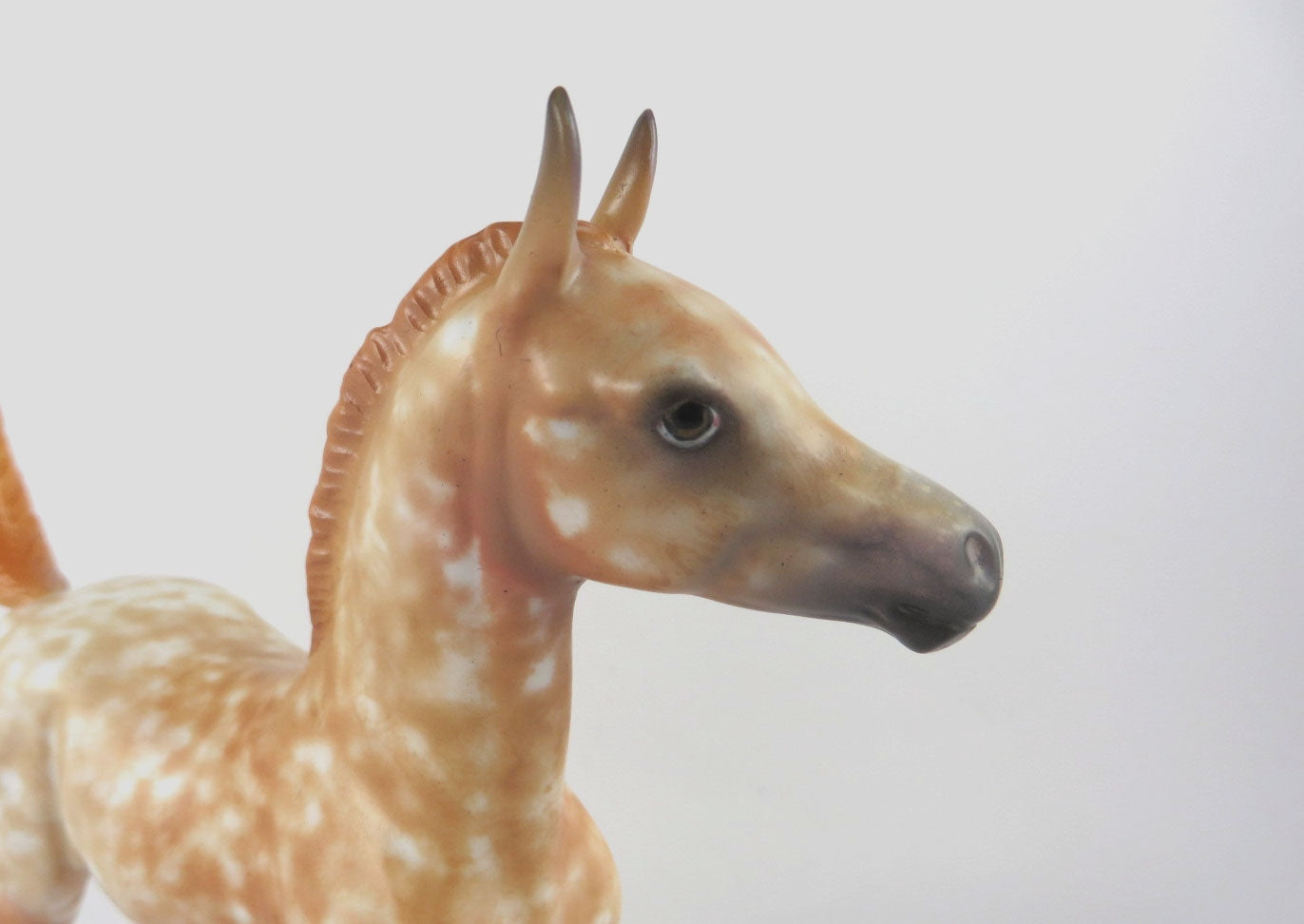 SENORITA-OOAK RED ROAN FOAL MODEL HORSE MM19