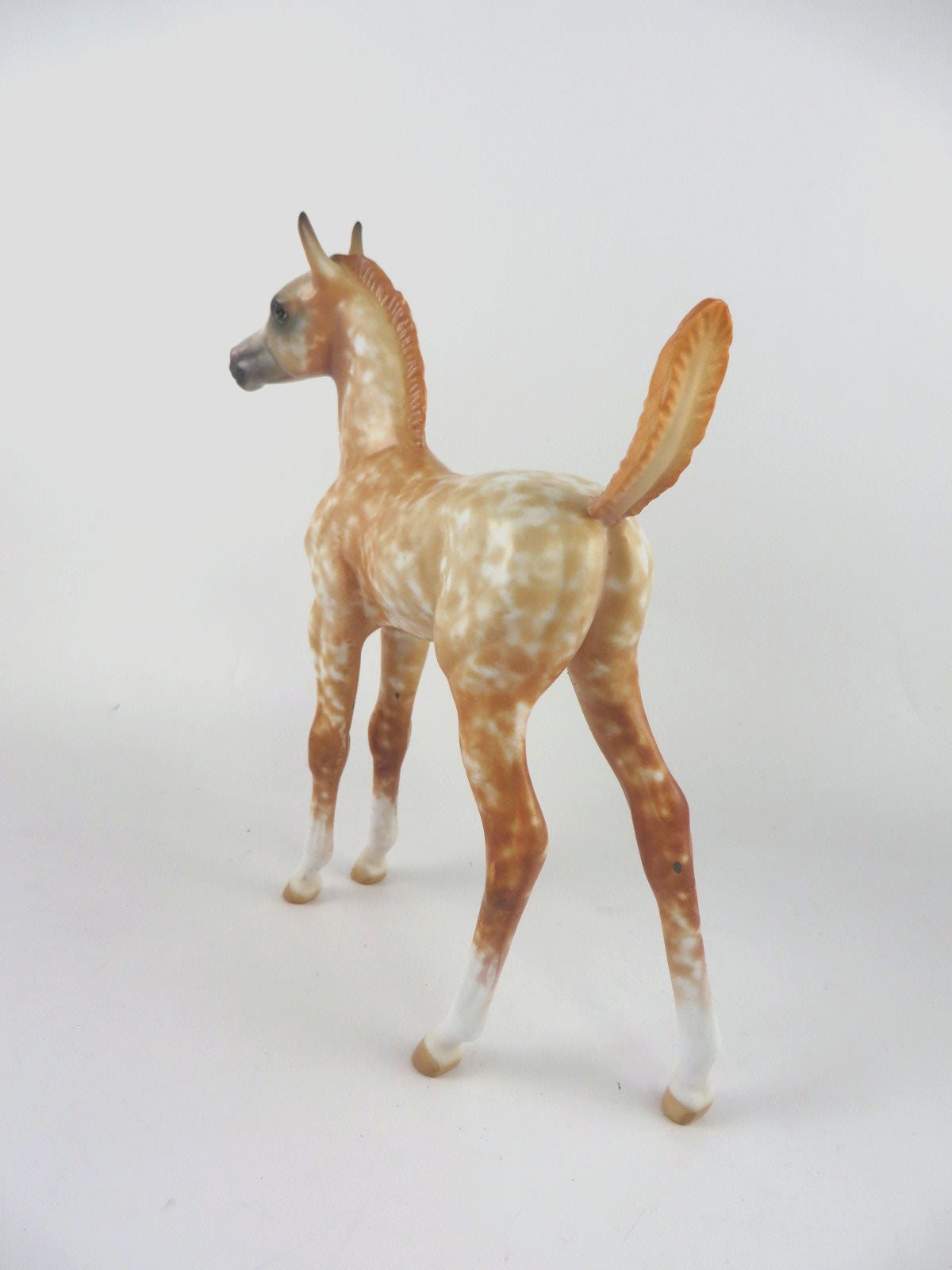 SENORITA-OOAK RED ROAN FOAL MODEL HORSE MM19