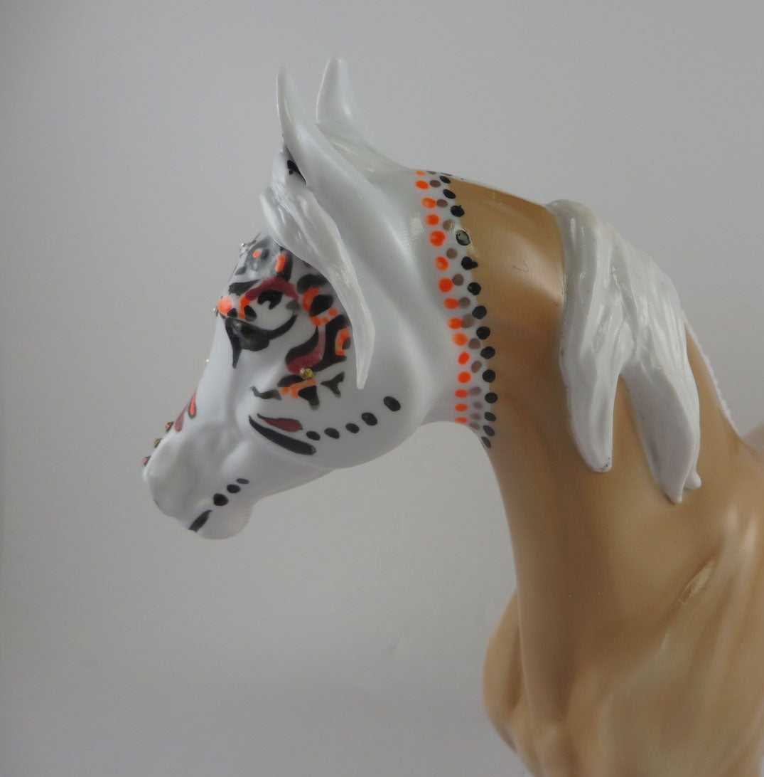 POMOLA - OOAK PALAMINO SUGAR SKULL  ARABIAN MARE BY DAWN QUICK MM 19