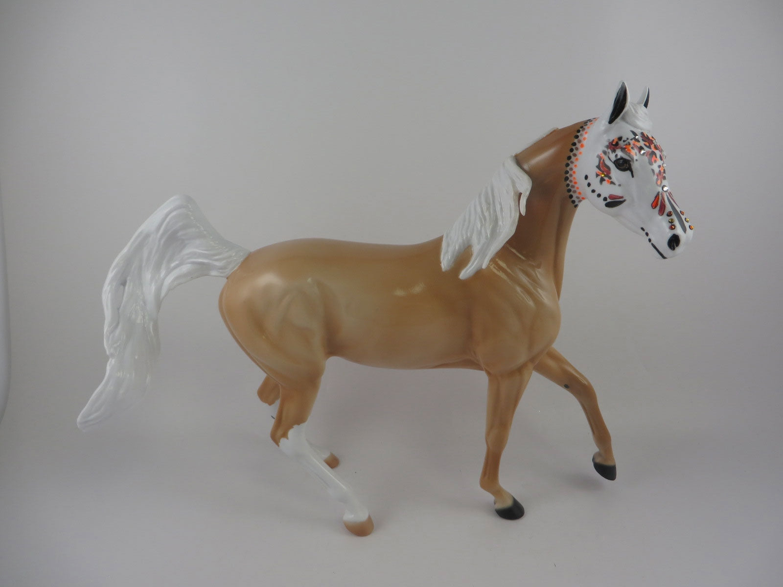 POMOLA - OOAK PALAMINO SUGAR SKULL  ARABIAN MARE BY DAWN QUICK MM 19