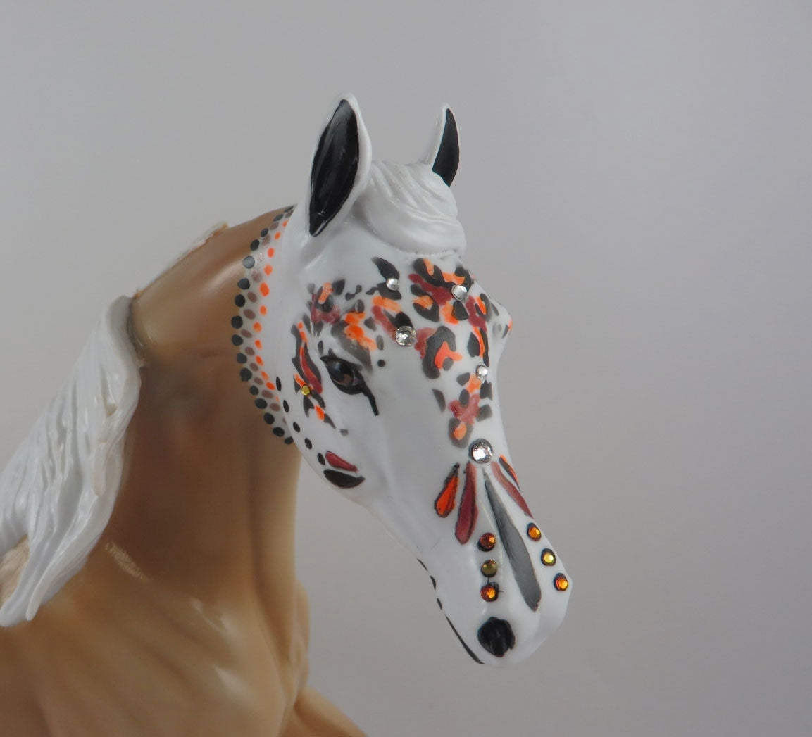 POMOLA - OOAK PALAMINO SUGAR SKULL  ARABIAN MARE BY DAWN QUICK MM 19