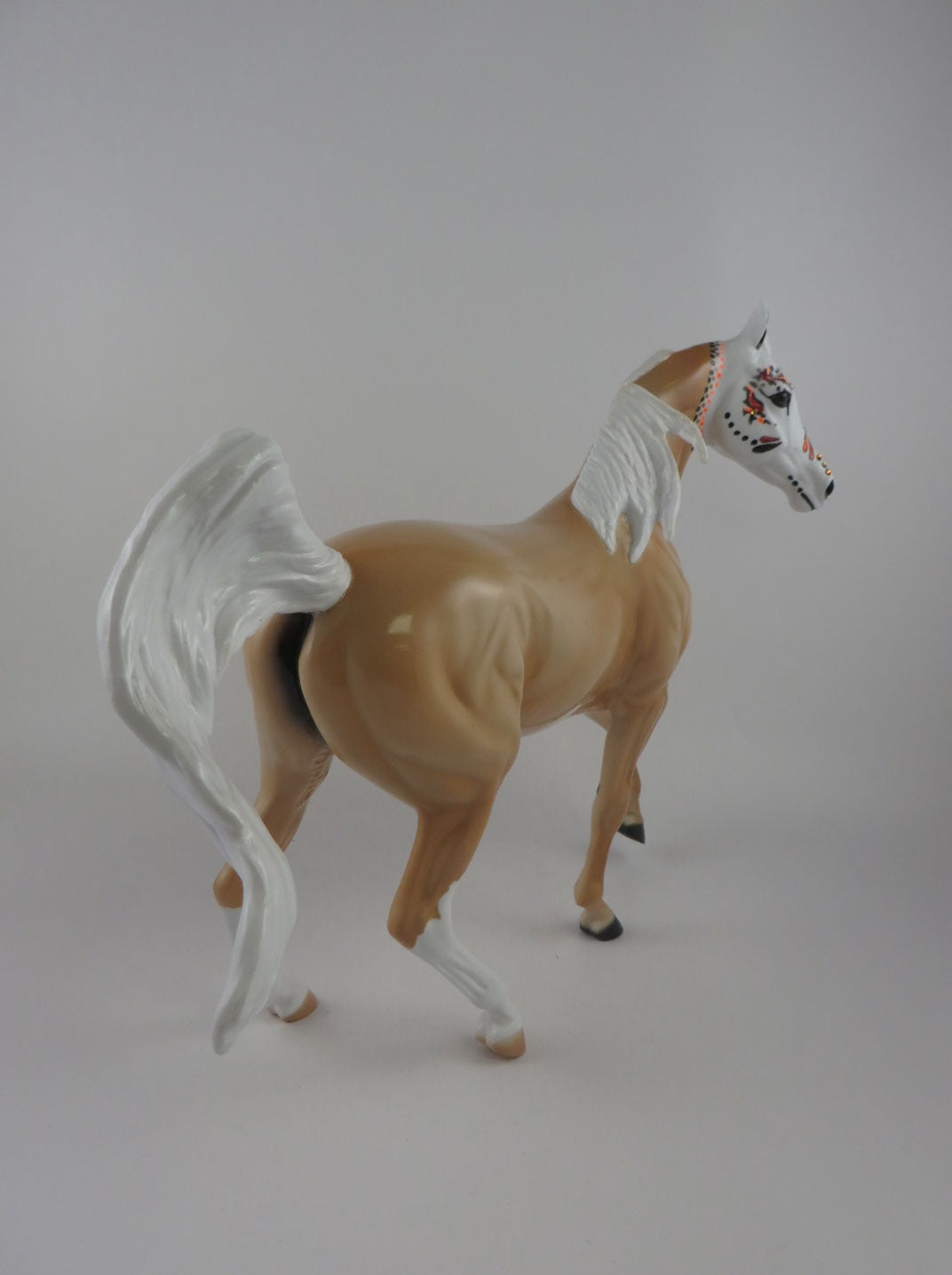 POMOLA - OOAK PALAMINO SUGAR SKULL  ARABIAN MARE BY DAWN QUICK MM 19