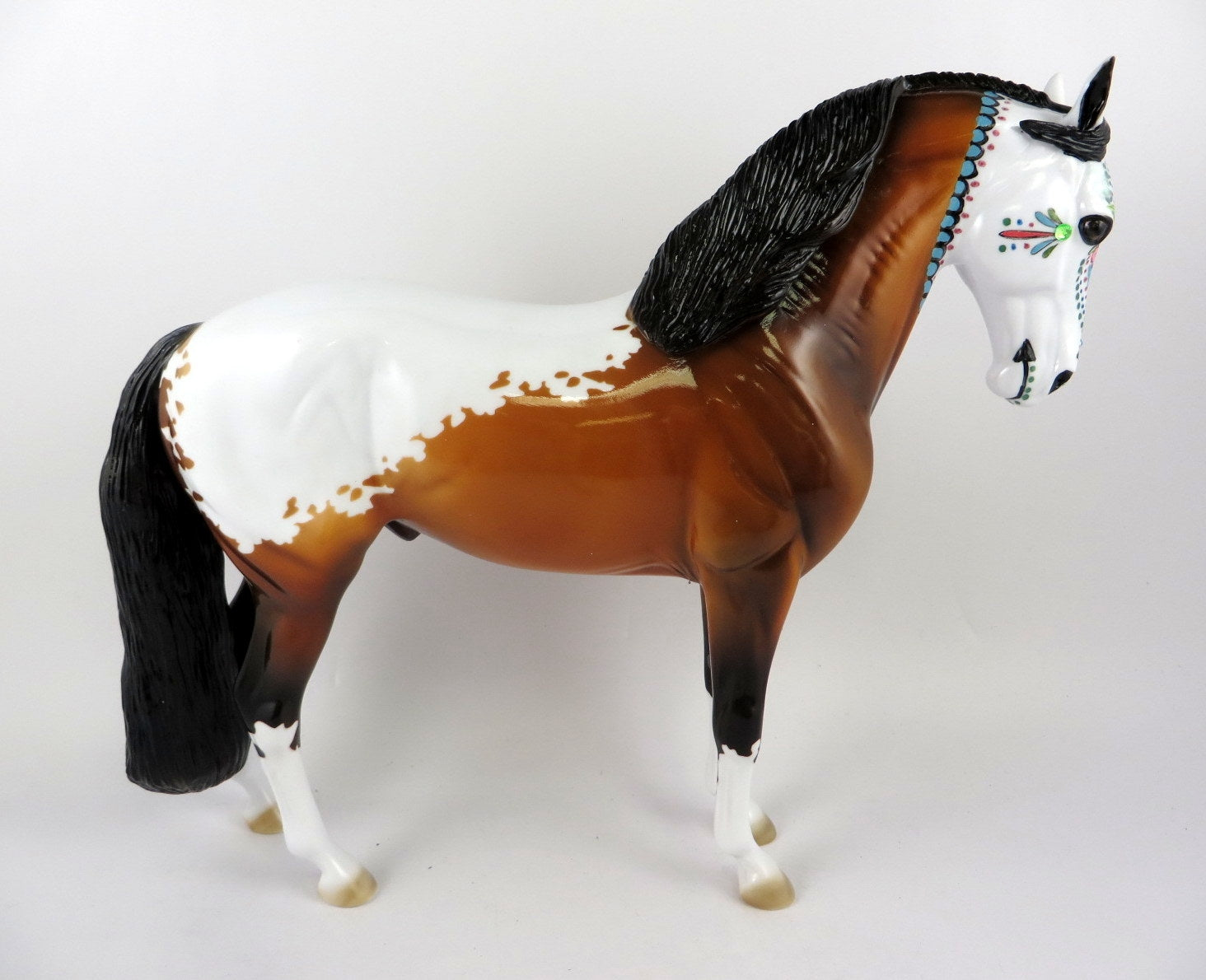 KUJURI-OOAK BAY APPY SUGAR SKULL ANDALUSIAN BY DAWN QUICK MM19