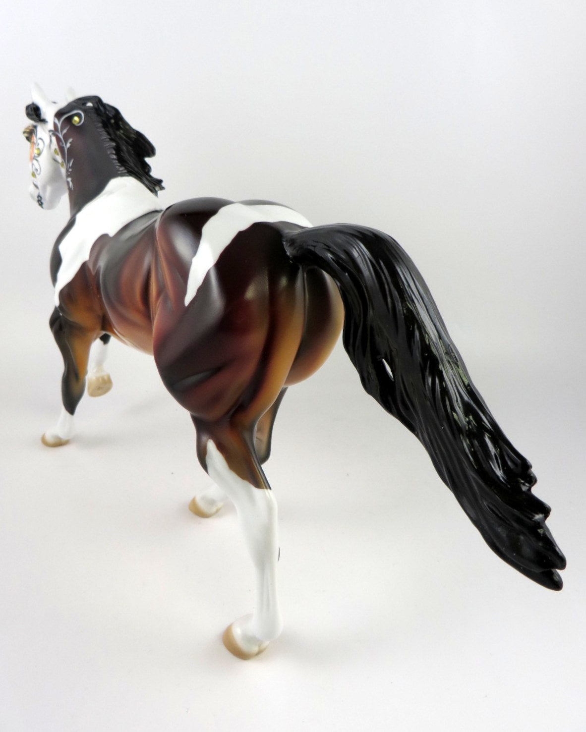 DARK SHADOWS -OOAK BAY PINTO  FQH SUGAR SKULL BY DAWN QUICK MM19