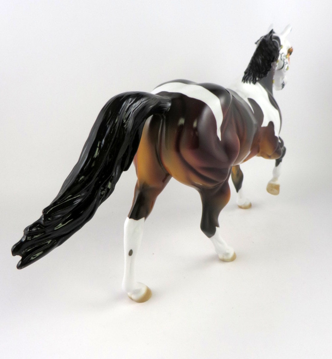 DARK SHADOWS -OOAK BAY PINTO  FQH SUGAR SKULL BY DAWN QUICK MM19