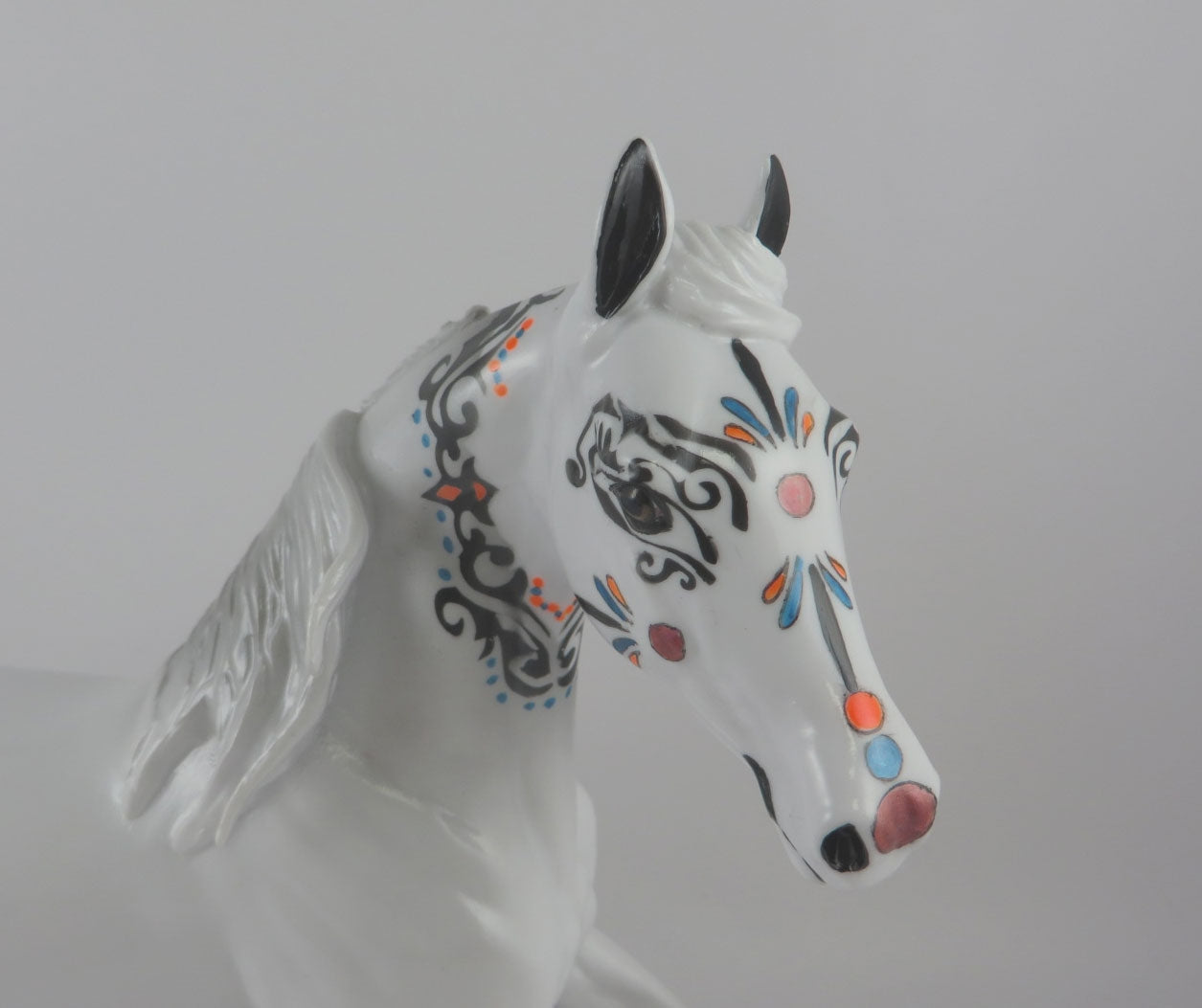 CANOTINA - OOAK WHITE SUGAR SKULL ARABIAN MARE BY DAWN QUICK MM19