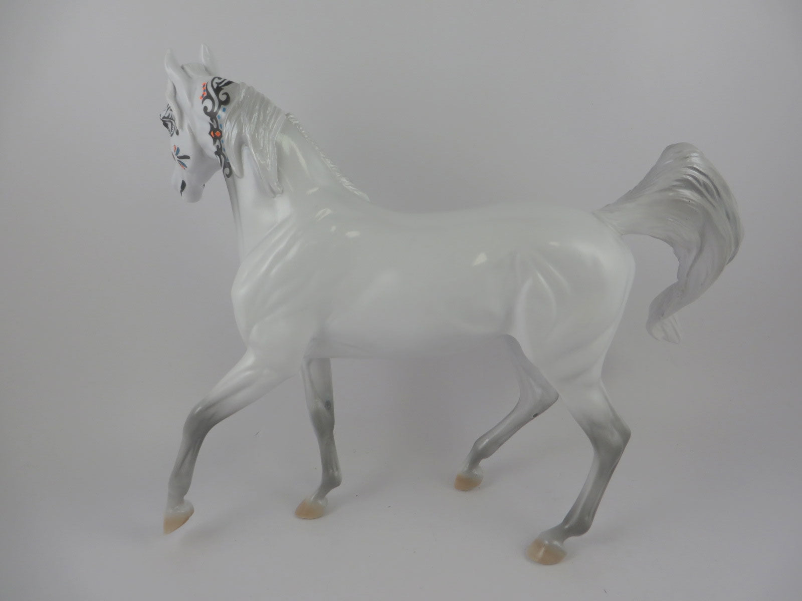 CANOTINA - OOAK WHITE SUGAR SKULL ARABIAN MARE BY DAWN QUICK MM19