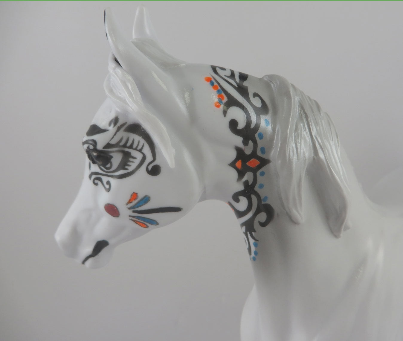CANOTINA - OOAK WHITE SUGAR SKULL ARABIAN MARE BY DAWN QUICK MM19