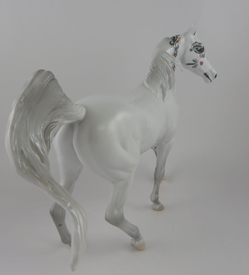 CANOTINA - OOAK WHITE SUGAR SKULL ARABIAN MARE BY DAWN QUICK MM19