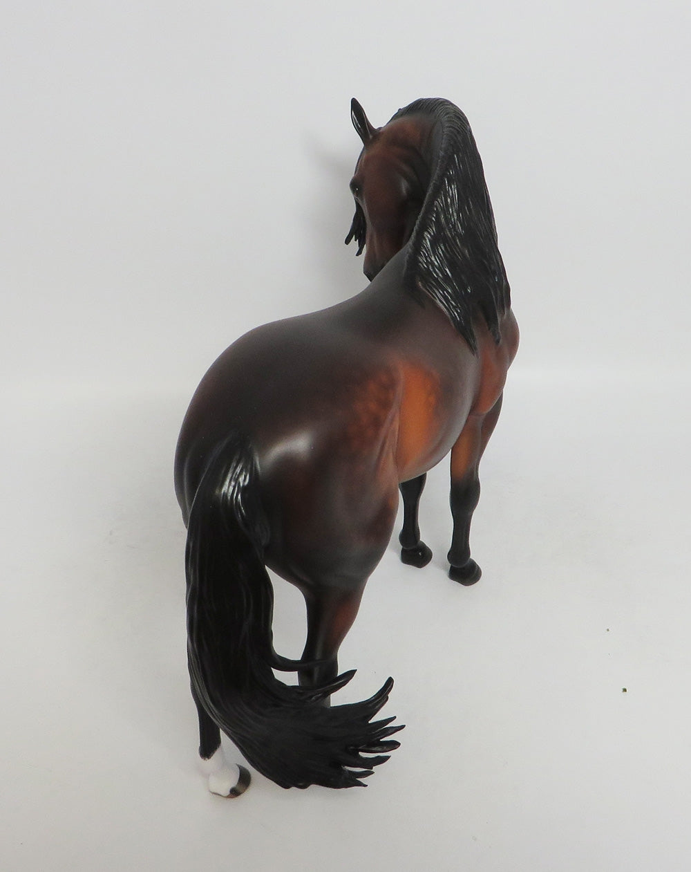 STRANGERS ON THE TRAIN-OOAK DAPPLE BAY ANDALUSIAN MARE WITH TURNED HEAD LHS 2018