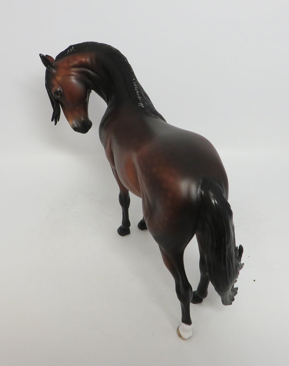 STRANGERS ON THE TRAIN-OOAK DAPPLE BAY ANDALUSIAN MARE WITH TURNED HEAD LHS 2018