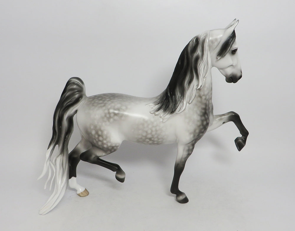 MYSTERY TOUR-OOAK DAPPLE GREY SADDLEBRED BY SHERL LEISURE LHS 2018