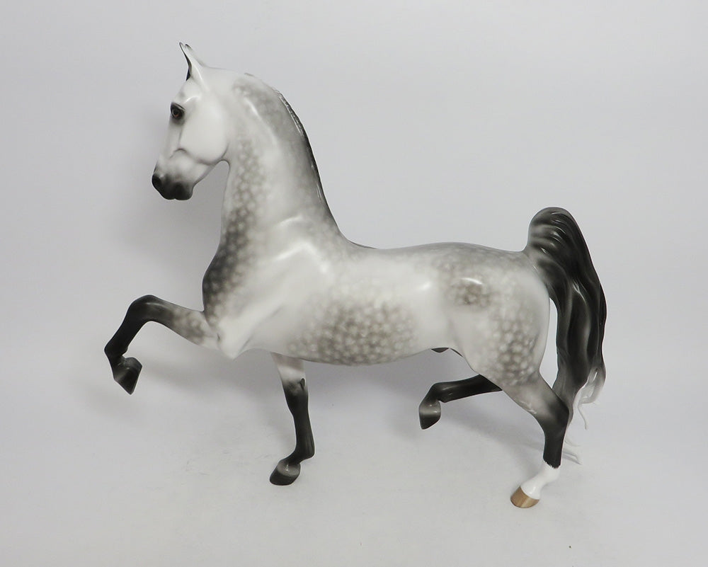 MYSTERY TOUR-OOAK DAPPLE GREY SADDLEBRED BY SHERL LEISURE LHS 2018