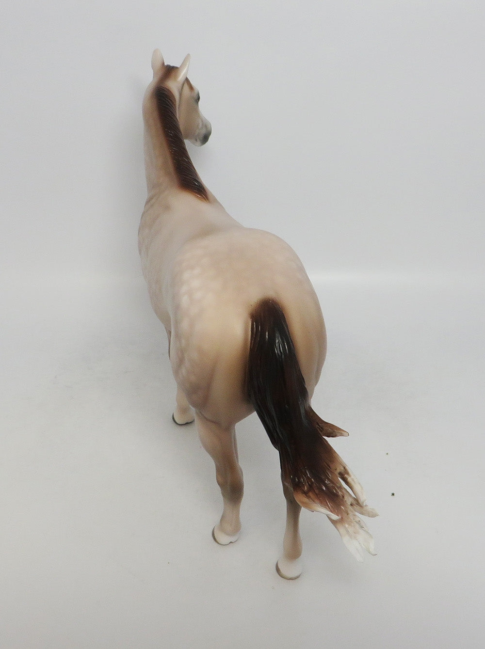 RIDDLE ME THIS OOAK ROSE DAPPLE GREY ISH MODEL HORSE LHS 2018