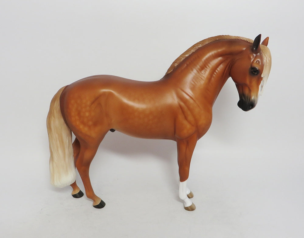 BURMUDA TRIANGLE-OOAK DAPPLE CHESTNUT ANDALUSIAN BY SHERYL LEISURE LHS 2018