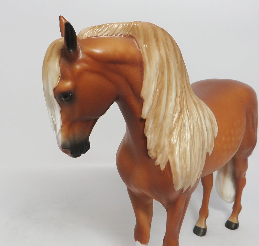 BURMUDA TRIANGLE-OOAK DAPPLE CHESTNUT ANDALUSIAN BY SHERYL LEISURE LHS 2018