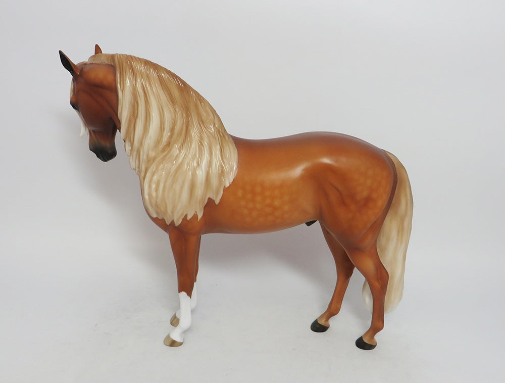 BURMUDA TRIANGLE-OOAK DAPPLE CHESTNUT ANDALUSIAN BY SHERYL LEISURE LHS 2018