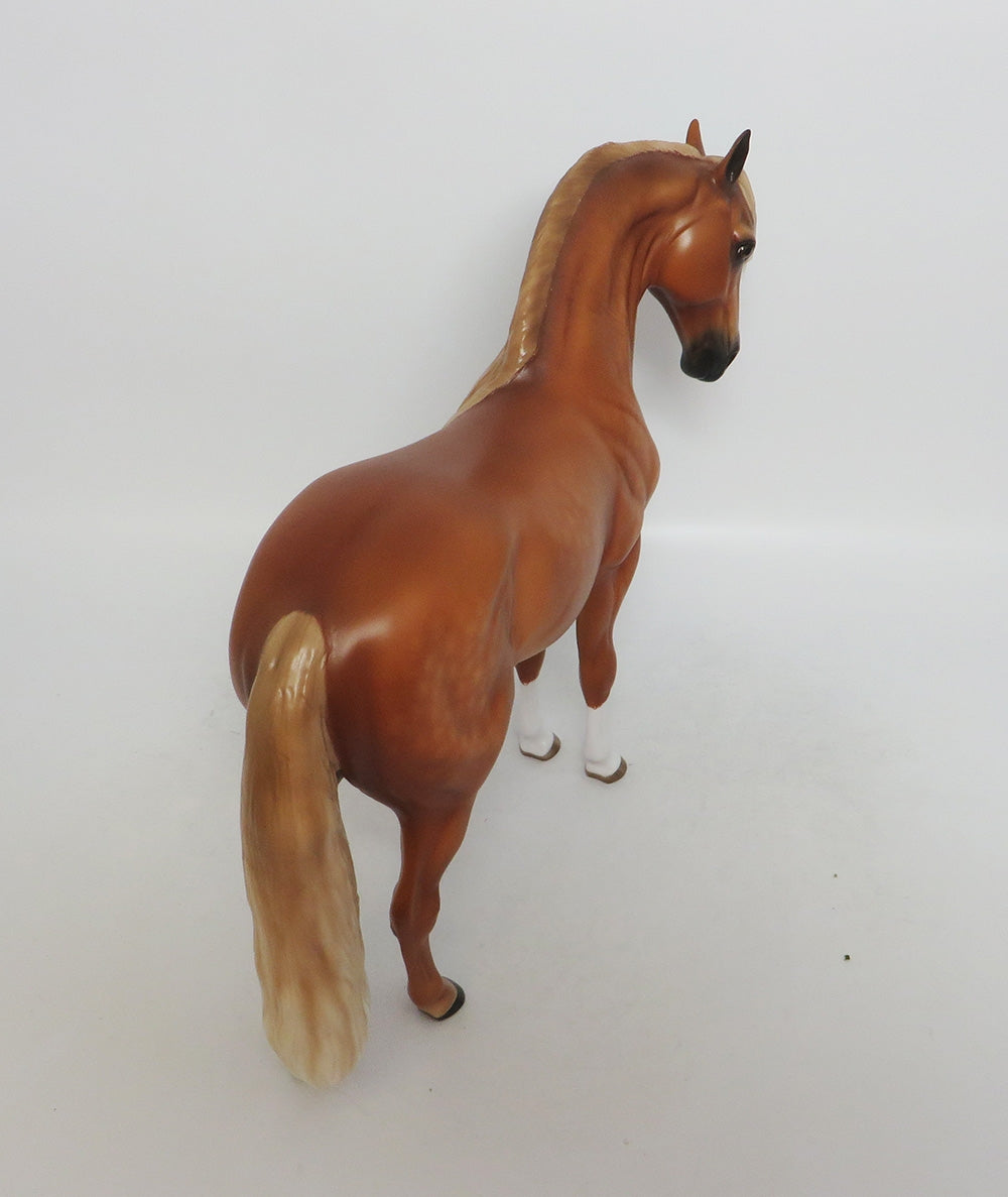 BURMUDA TRIANGLE-OOAK DAPPLE CHESTNUT ANDALUSIAN BY SHERYL LEISURE LHS 2018