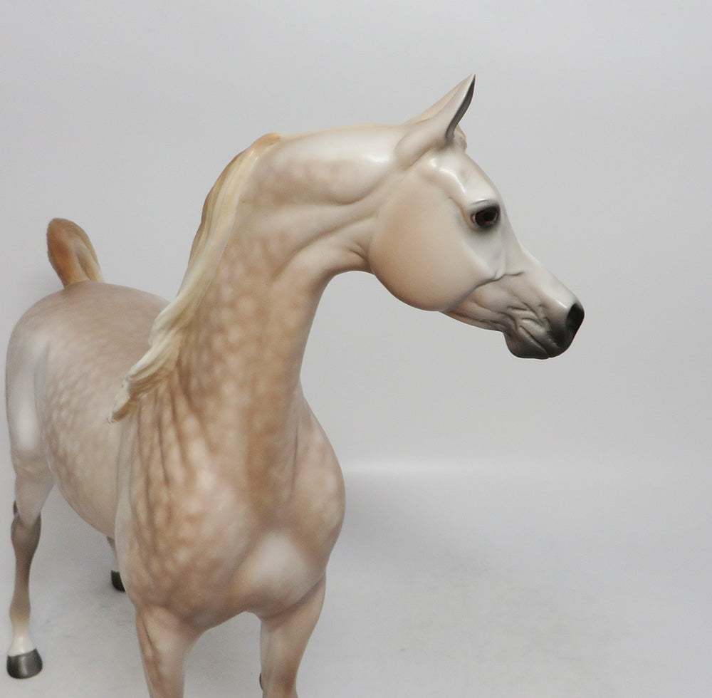 REAR WINDOW-OOAK ROSE GREY ARABIAN MODEL HORSE LHS 2018