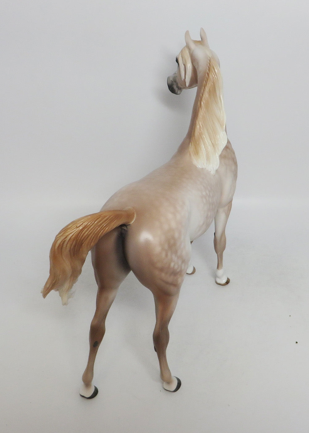 REAR WINDOW-OOAK ROSE GREY ARABIAN MODEL HORSE LHS 2018