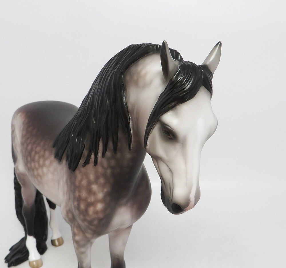 DEEP DARK SECRET-OOAK DAPPLE ROSE GREY ANDALUSIAN LHS 2018