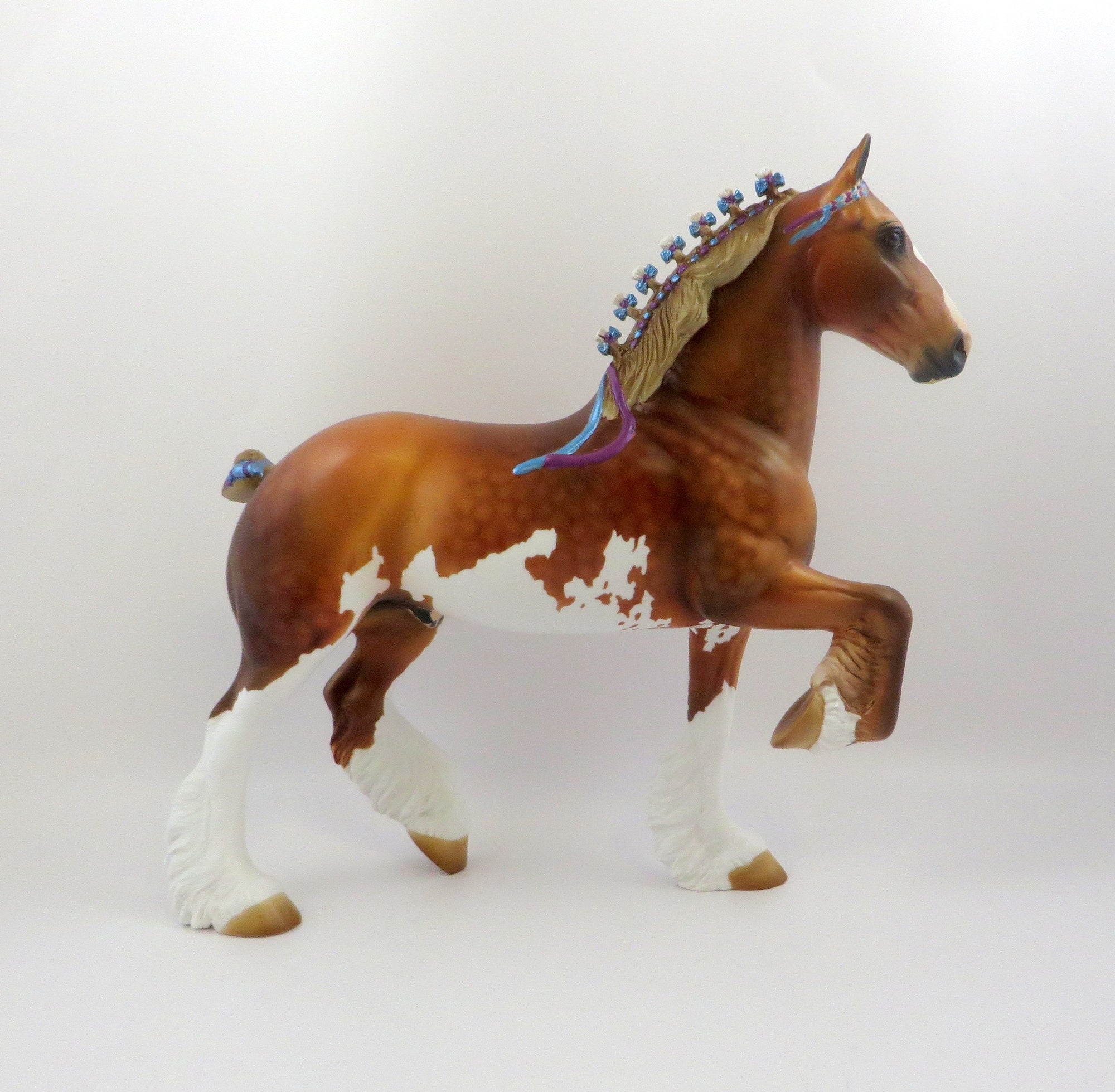 PELIPA-OOAK CHESTNUT PAINT TROTTING DRAFTER BY AUDREY  6/21/19
