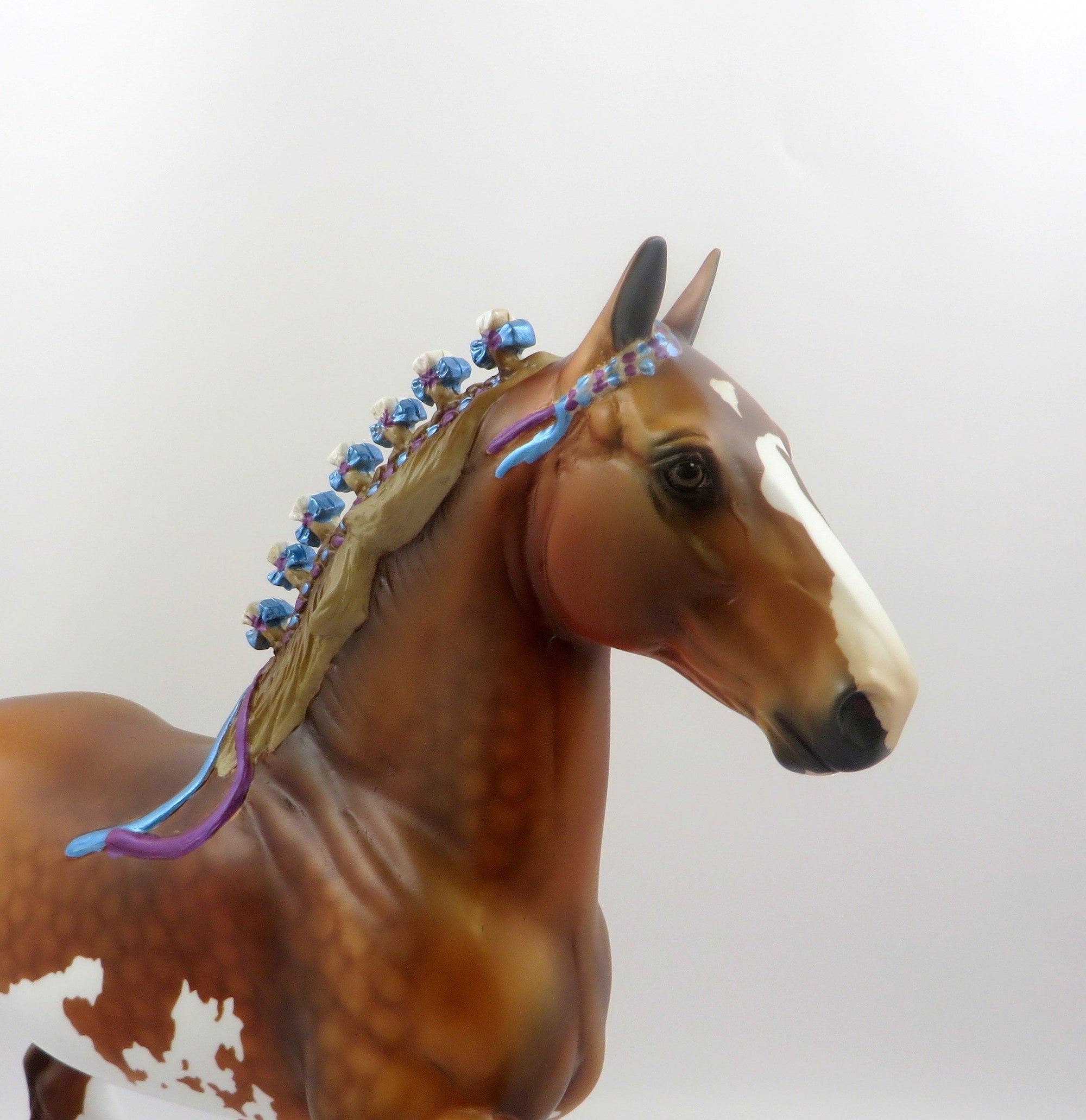 PELIPA-OOAK CHESTNUT PAINT TROTTING DRAFTER BY AUDREY  6/21/19