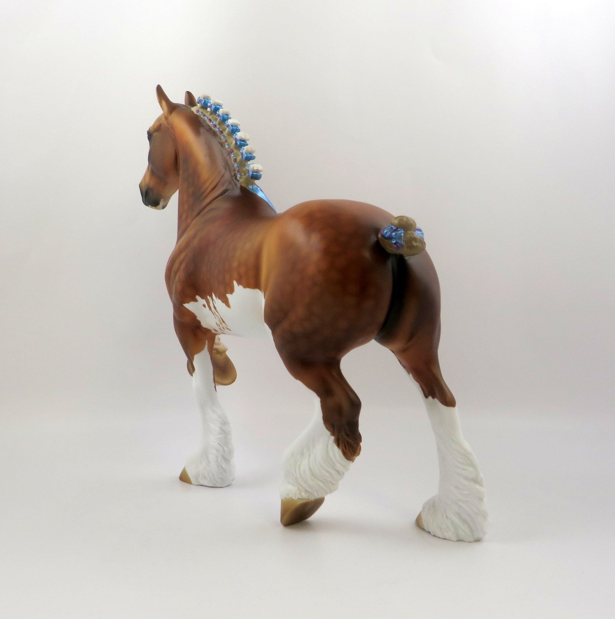 PELIPA-OOAK CHESTNUT PAINT TROTTING DRAFTER BY AUDREY  6/21/19