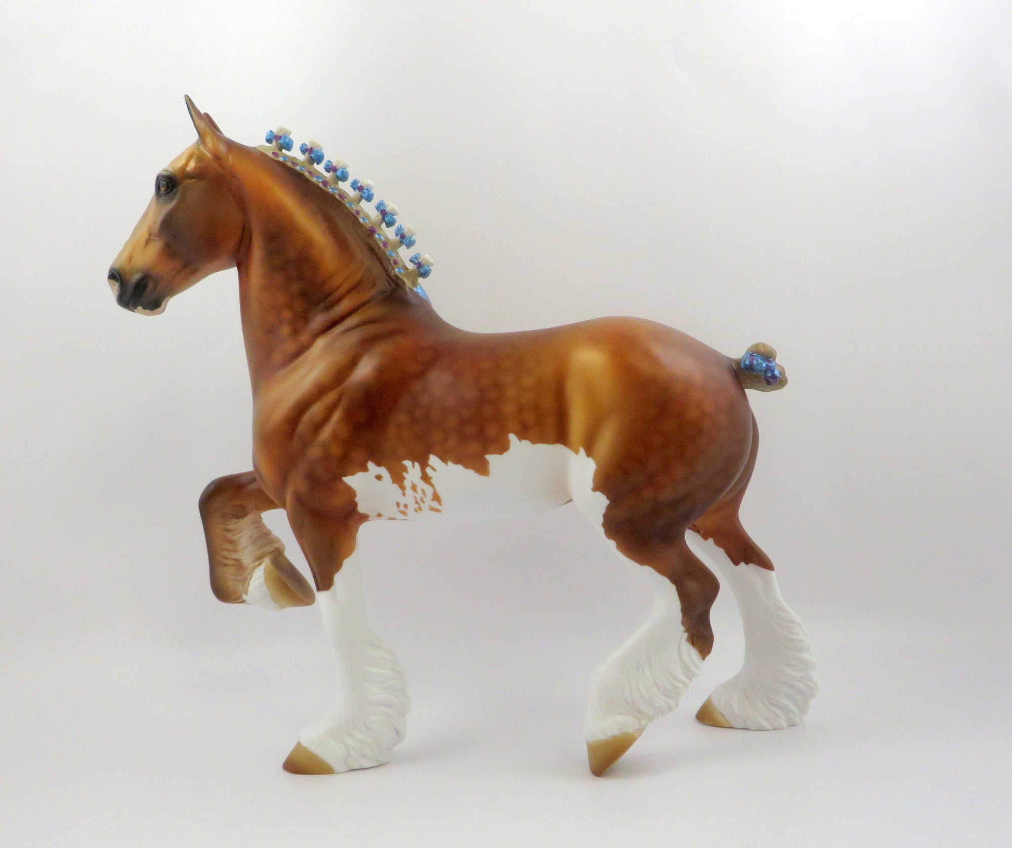 PELIPA-OOAK CHESTNUT PAINT TROTTING DRAFTER BY AUDREY  6/21/19