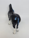 Phoebe- OOAK Halloween Decorator Skull Heavy Draft mare Model Horse 2018