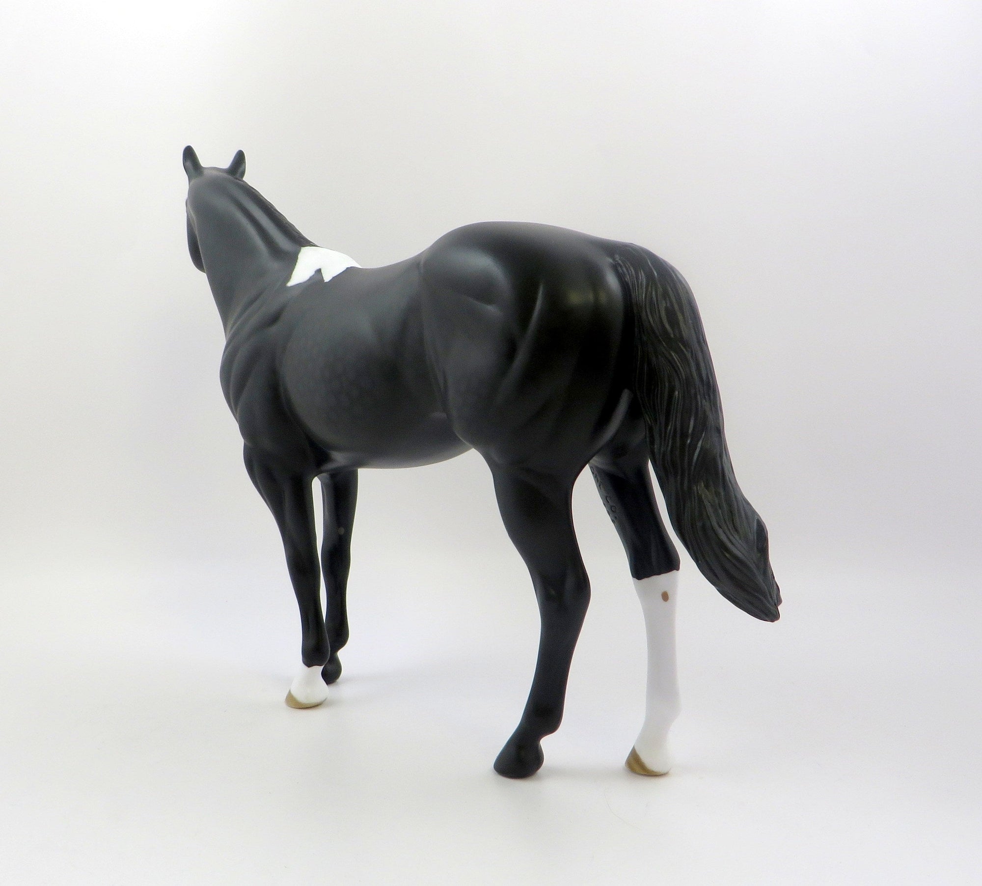 ZONA-OOAK BLACK AND WHITE PAINT ISH MODEL HORSE 6/21/19